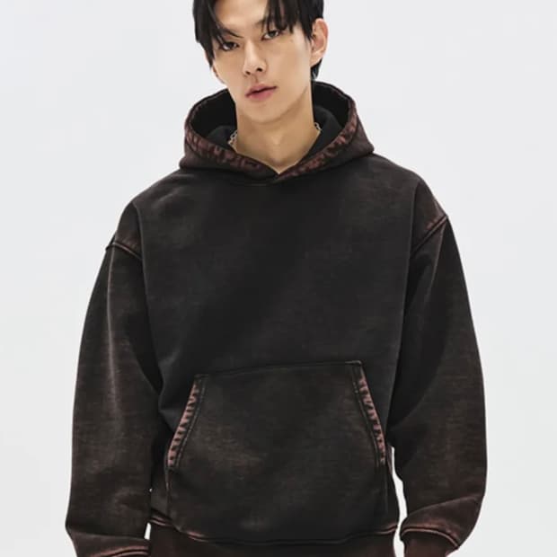 소버먼트 890G 컷 블리치 후드-에시드 블랙-