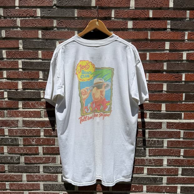 Camel 90s 카멜 비치클럽 프로모 빈티지 포켓 티셔츠