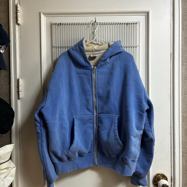 SoberGoods thermal lined full-zip hoodie
