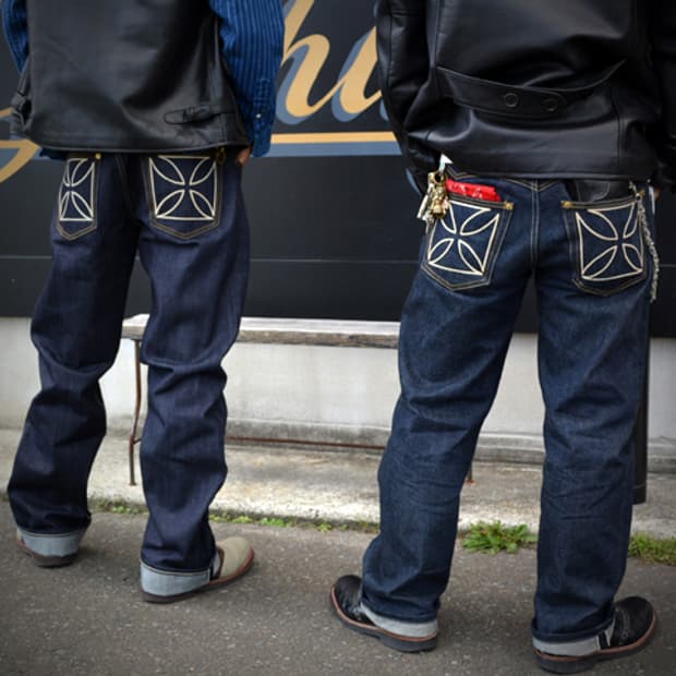 갱스터빌 아이언크로스 데님