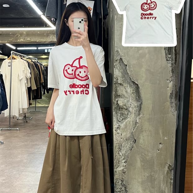 키르시 반팔티 화이트 #csz4134