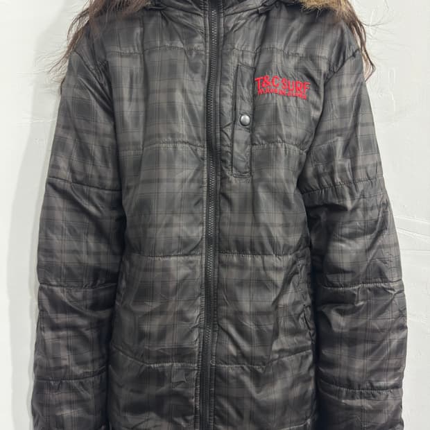 t&c surf fur hood check padding