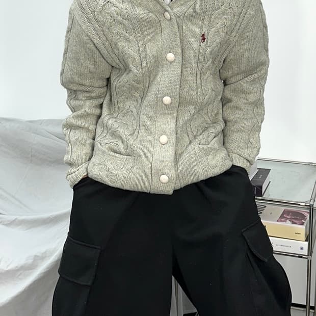 폴로 랄프로렌 숄카라 가디건 M