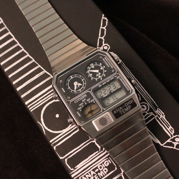 시티즌 아나디지템프 x BEAMS 핸드라이팅 