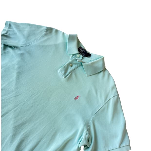 폴로 랄프로렌 민트색 반팔 카라티 XL