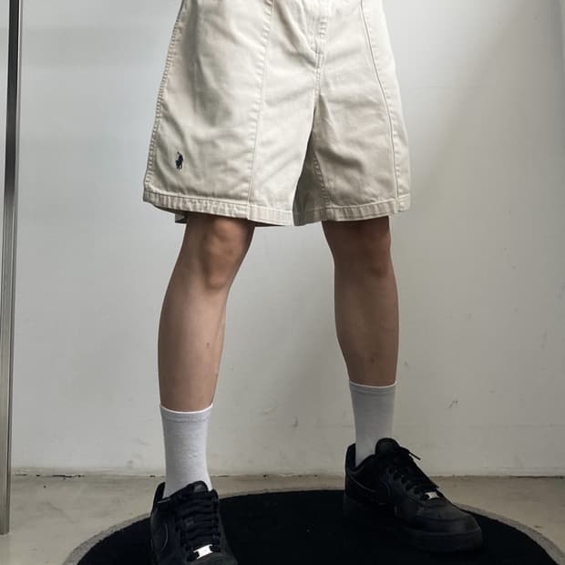 폴로 랄프로렌 베이직 포니 핀턱 치노 쇼츠