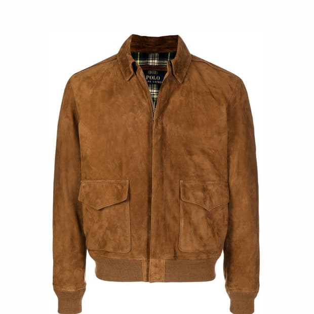 폴로 랄프로렌 A-2 스웨이드 레더 자켓