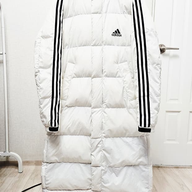 (105~110)2XL ☆우주매물☆ 아디다스 3st [흰검] 덕다운롱패딩