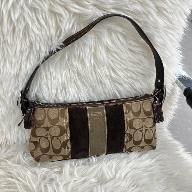 Coach Suede Brown Bag