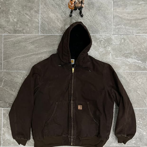 (XL) 칼하트 덕 액티브 후드자켓 J130 DKB 다크브라운