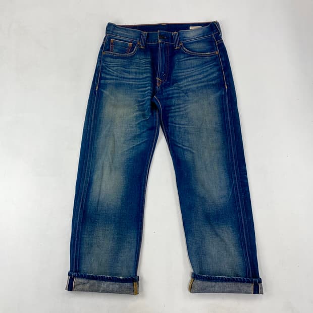 빈티지 리바이스 웨스턴 워싱 레드스티치 셀비지 데님 진 (34)