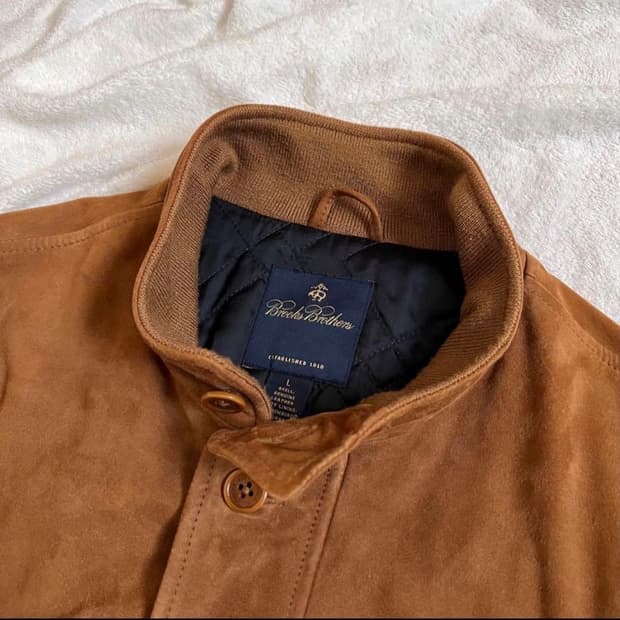 브룩스 브라더스 고트 스웨이드 자켓
