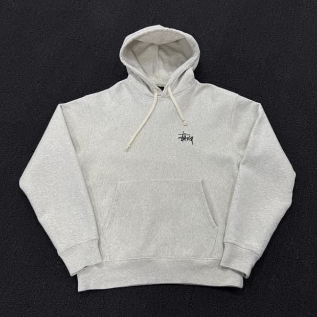 스투시 베이직 기모 후드티 