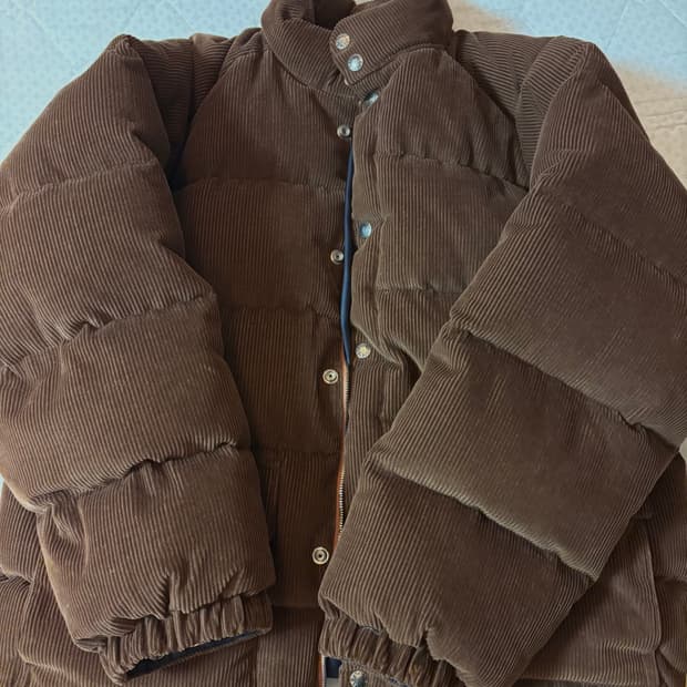 베이프 코듀로이 패딩