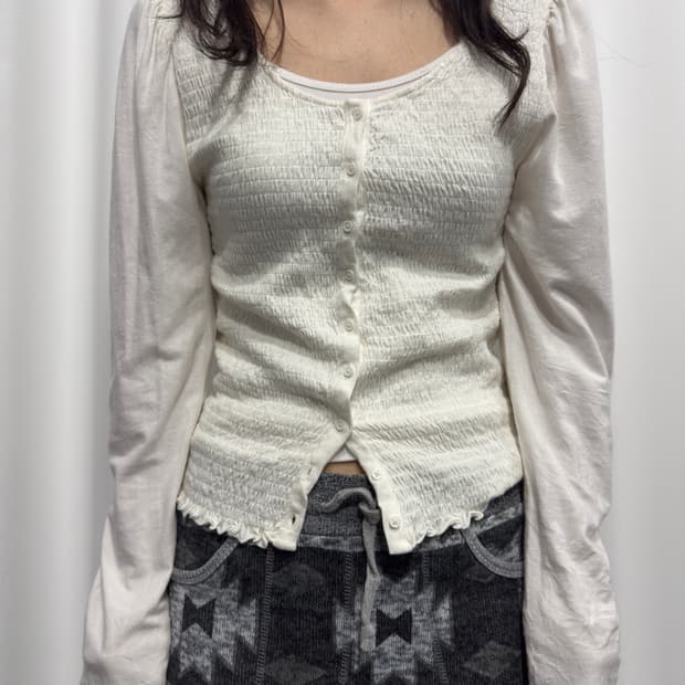 gap white cardigan
