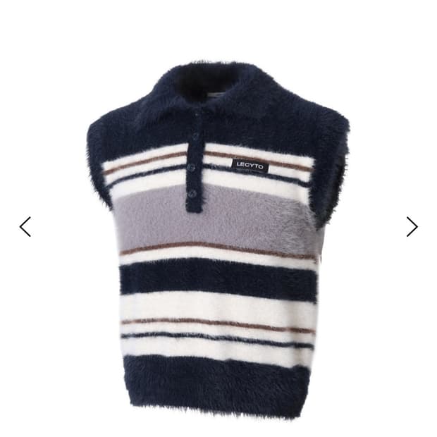 레씨토 니트조끼 베스트 네이비