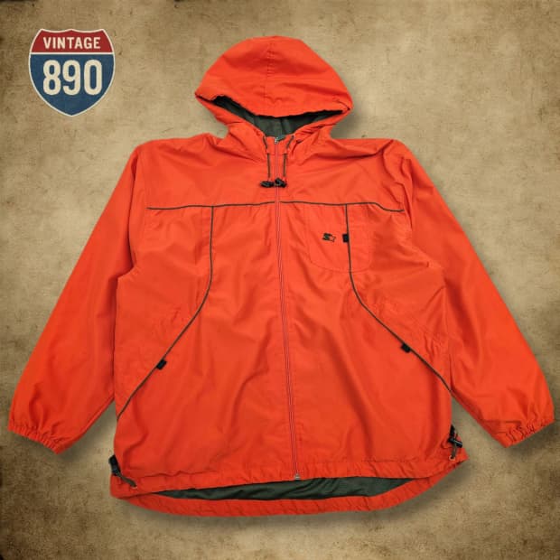 [XL] Starter 스타터 VTG 00S 오렌지 바람막이