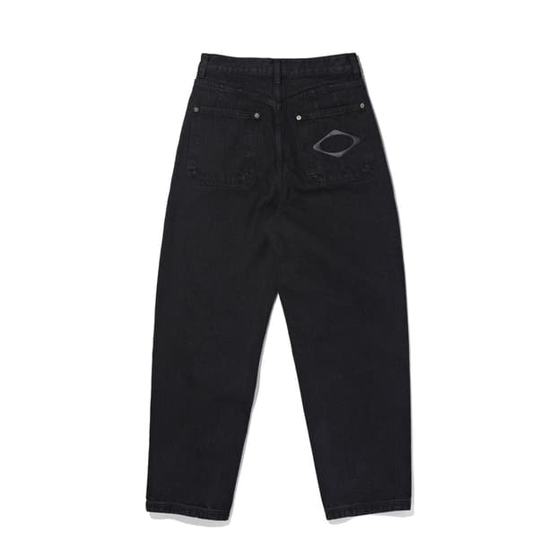 미스치프 RHOMBUS SLOUCHY WASHED JEANS