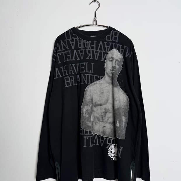 Makaveli Branded 투팍 패치 롱슬리브
