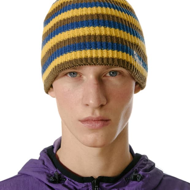 테켓 하모니 스트라이프 비니 옐로우