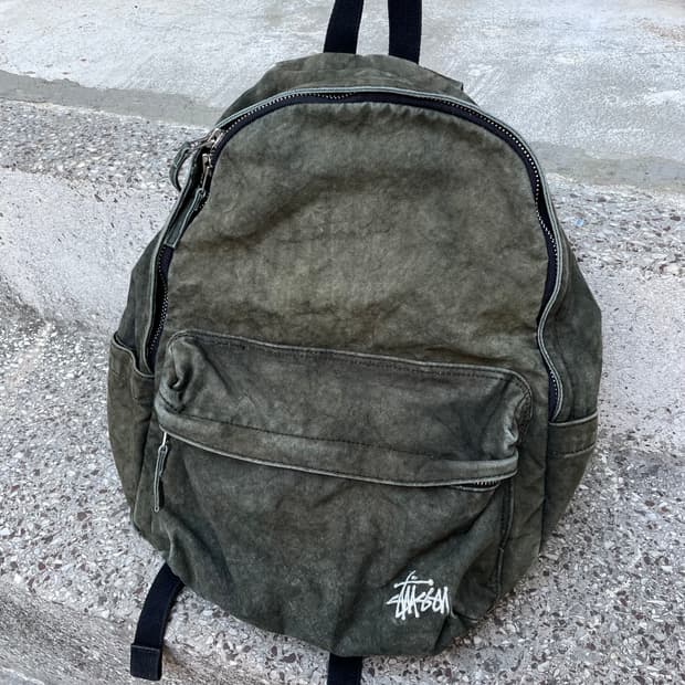 스투시 피그먼트 워싱 백팩