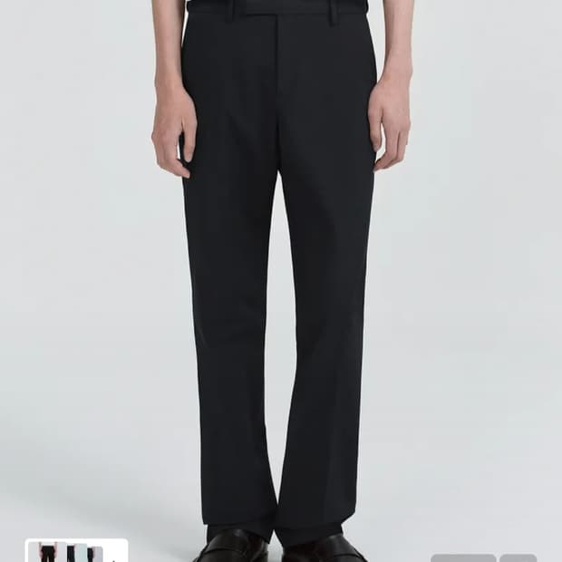 무신사스탠다드 블랙 슬랙스 세미와이드핏 30