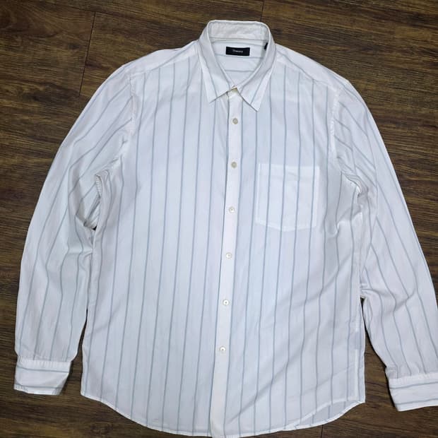 띠어리 스트라이프 오버셔츠