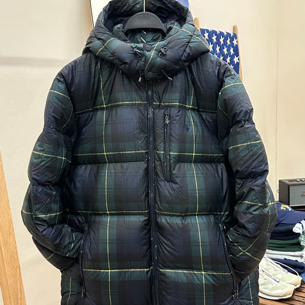 [새제품] 폴로 랄프로렌 블랙와치 다운패딩 XL