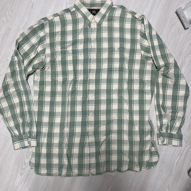 rrl 더블알엘 체크셔츠 L
