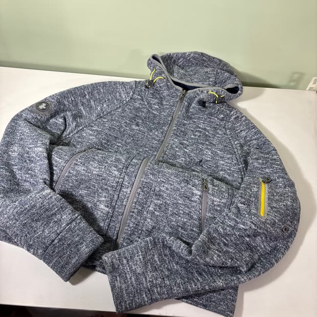 100 빈폴 블루그레이 플리스 후드집업