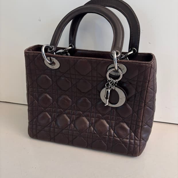 Vintage Christian Dior Leather Bag