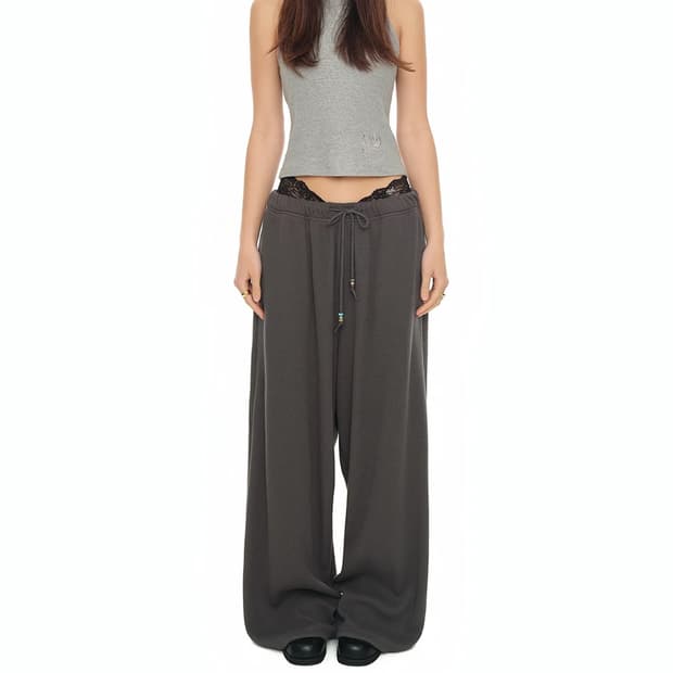 투머치택스 웨스턴비즈 와플 팬츠 차콜