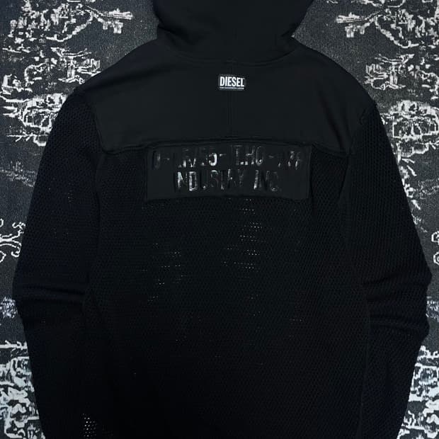 디젤 INDUSTRY INC 백패치 후드 L