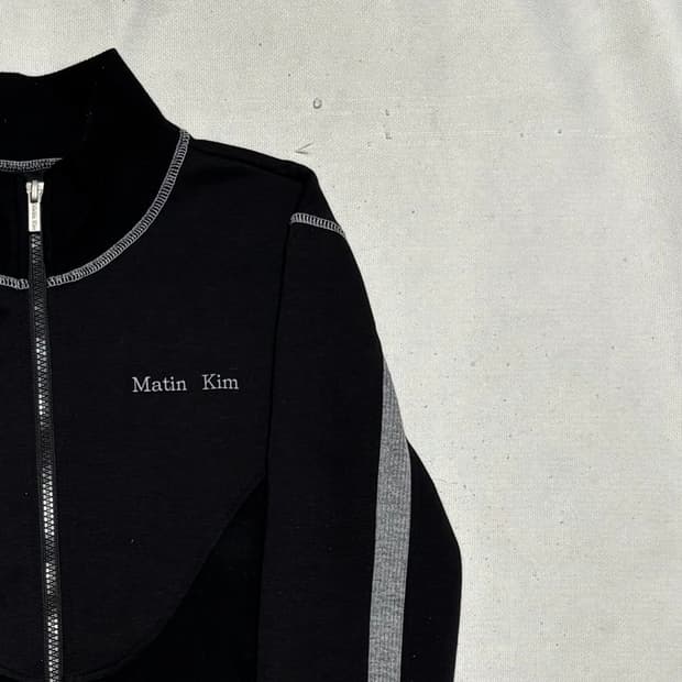 Free 마땡킴 하이넥 블랙 집업
