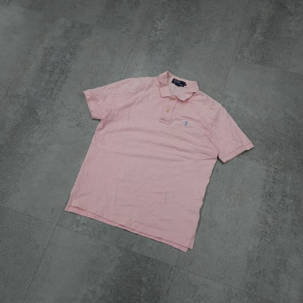 폴로 랄프로렌 핑크 카라 티셔츠