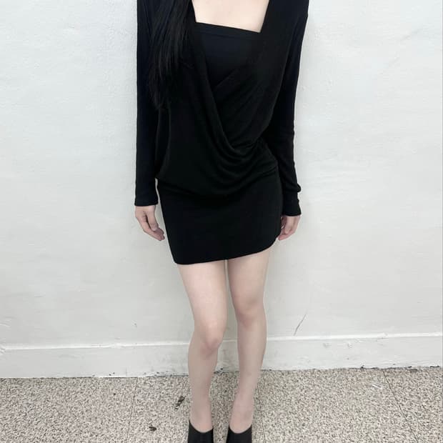 Cecil Mcbee drape layered knit