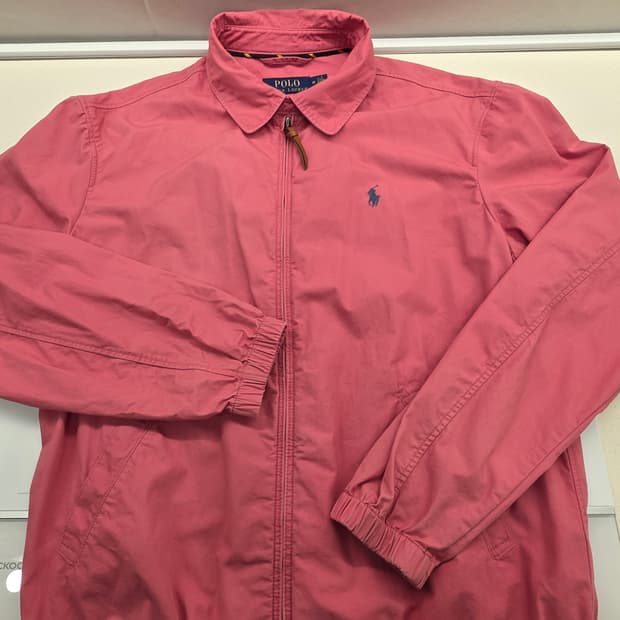 폴로 랄프로렌 바라쿠다 자켓 핑크 M 베이포트 바이스윙 해링턴