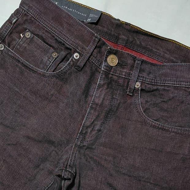 [정품] 알마니 익스체인지 레드 셀비지 데님 (28)