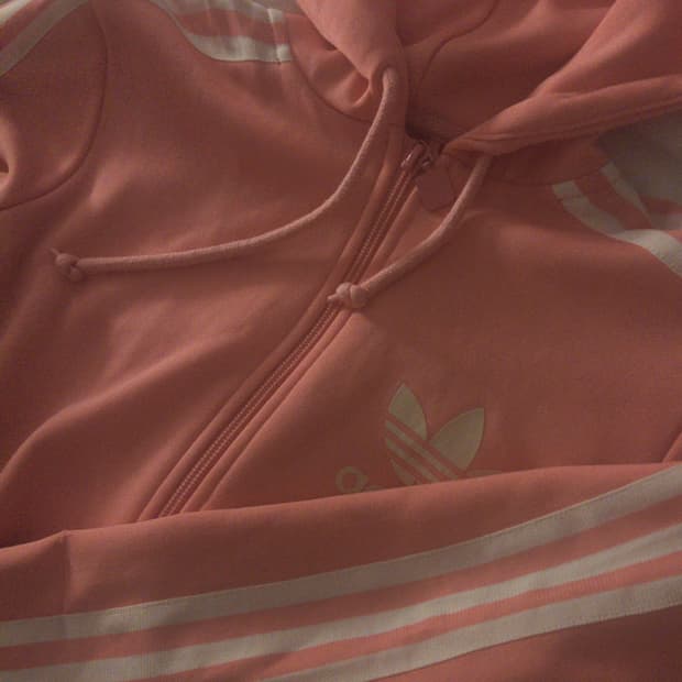 대대장급 아디다스 핑크색 후드집업 져지 트랙탑