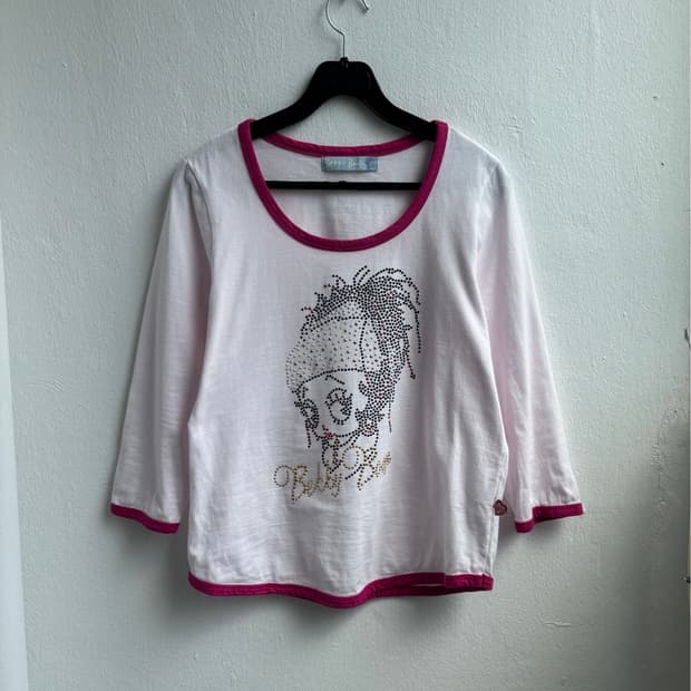 Betty boop Pink Cubic Long Sleeve