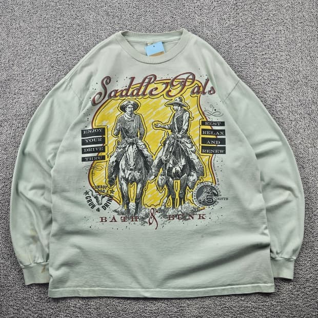 1992 USA 아메리카 브랜드 싱글스티치 롱슬리브 (L추정)/11629