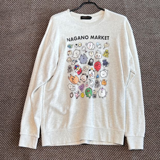 Nagano market 캐릭터 맨투맨