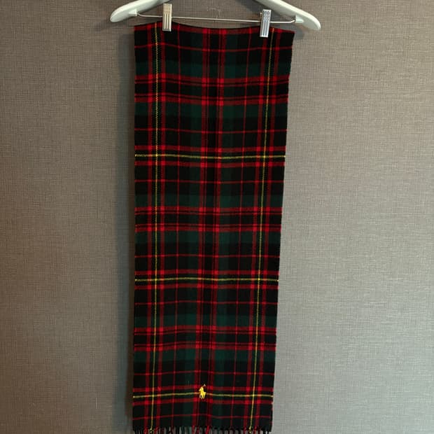 폴로 랄프로렌 체크 머플러