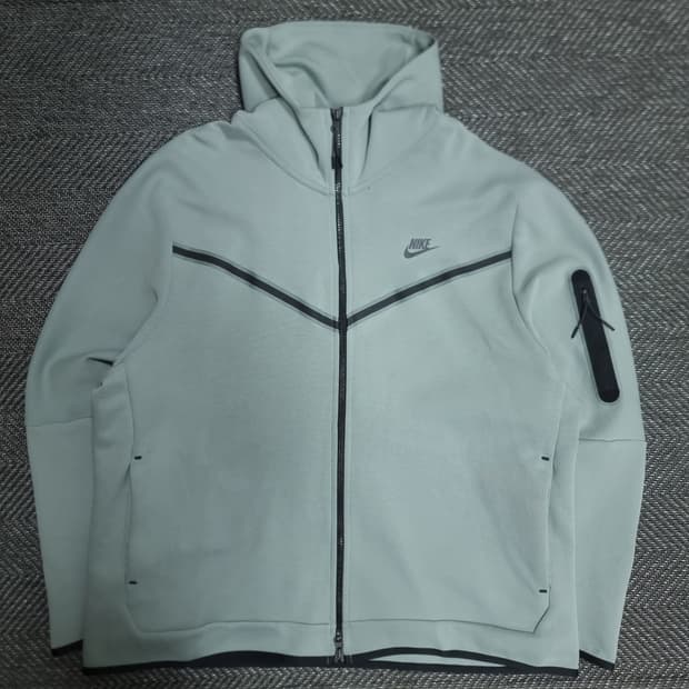 나이키 테크 플리스 후드집업 마이카 그린