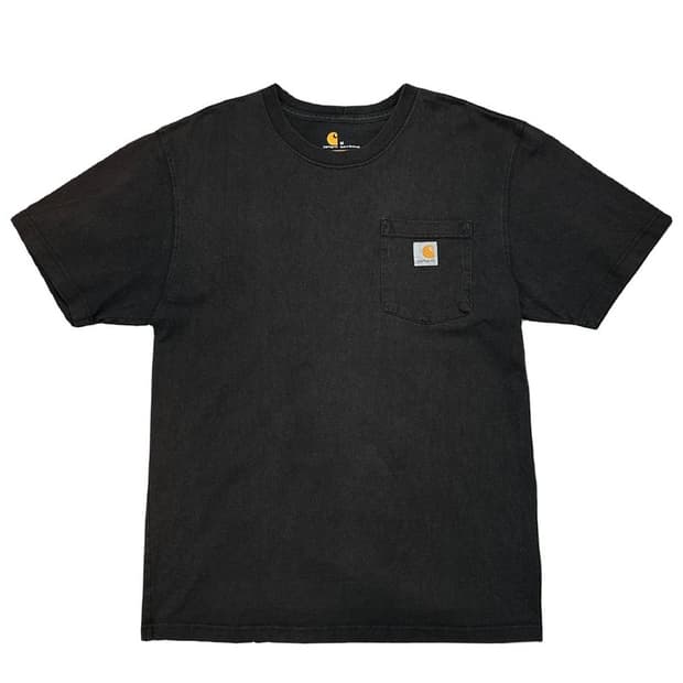 CARHARTT 블랙 포켓반팔 M
