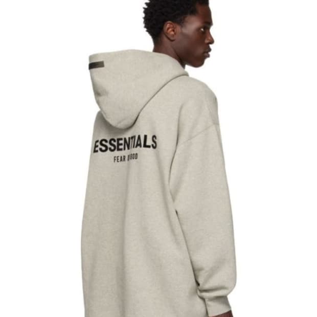 FEAR OF GOD 피어오브갓 에센셜 백로고 기모 후디 릴렉스핏