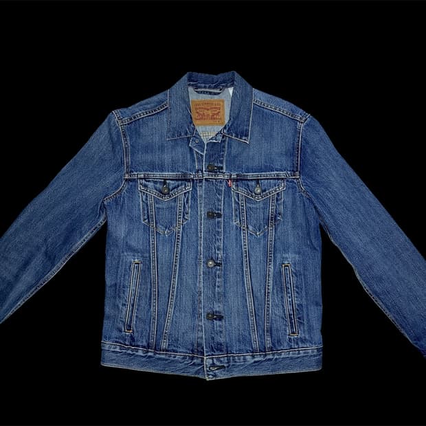 [M] 리바이스 X 아카이브 오마쥬 인디고 블루 데님 트러커 자켓