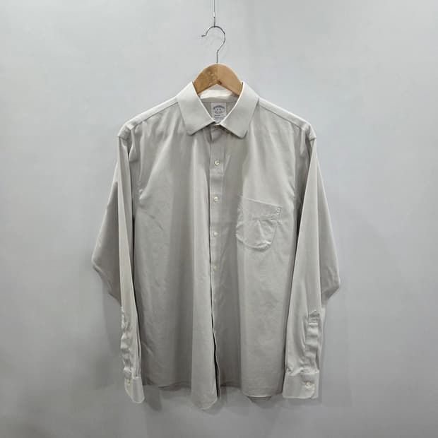 브룩스브라더스 솔리드 셔츠 그레이 16 