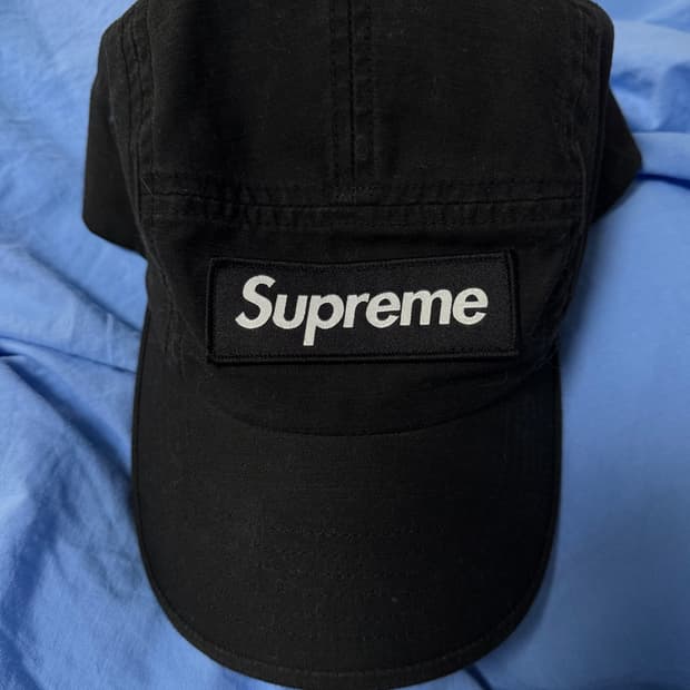 슈프림 밀리터리 캠프캡 블랙 - 23SS