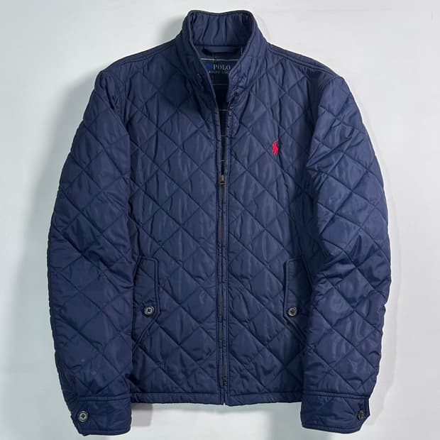 폴로 랄프로렌 네이비 퀼팅 헤링턴 자켓